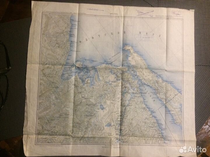 Антикварная карта. Николаевск. Секретно. Иркутск