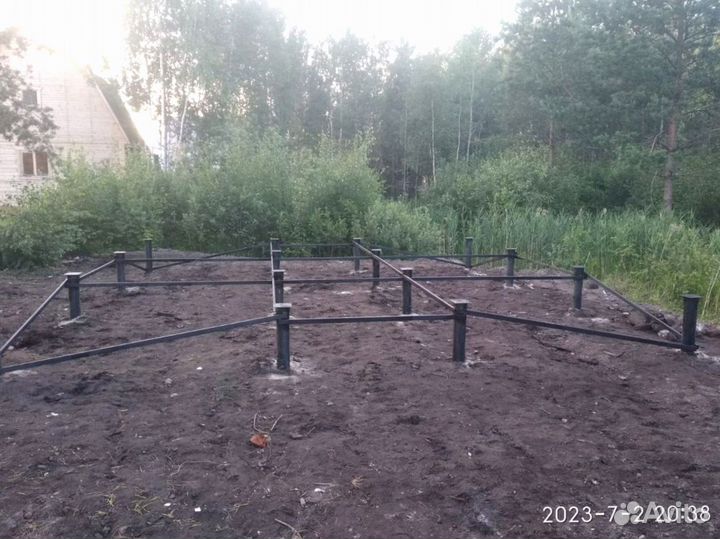 Винтовые сваи + монтаж