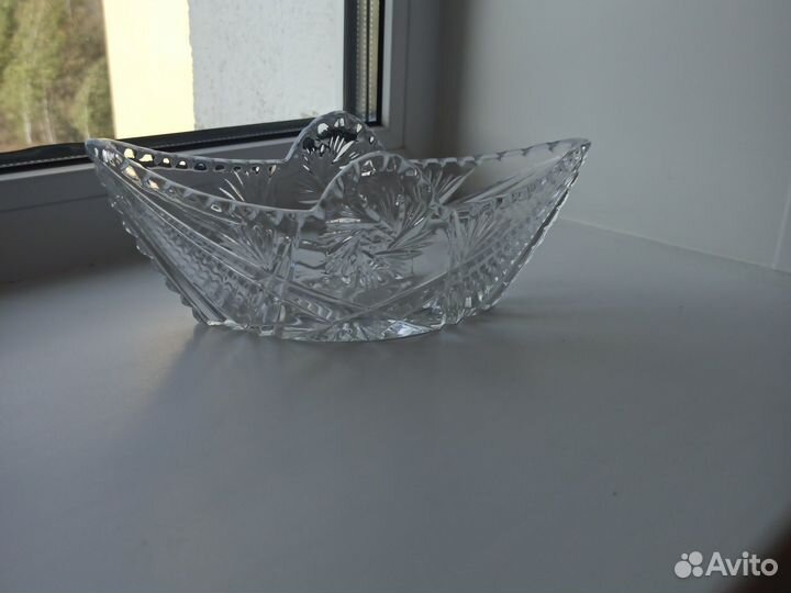 Хрустальная конфетница СССР