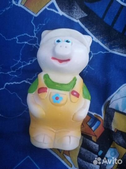 Игрушка Свинка, резиновая, пищит, СССР