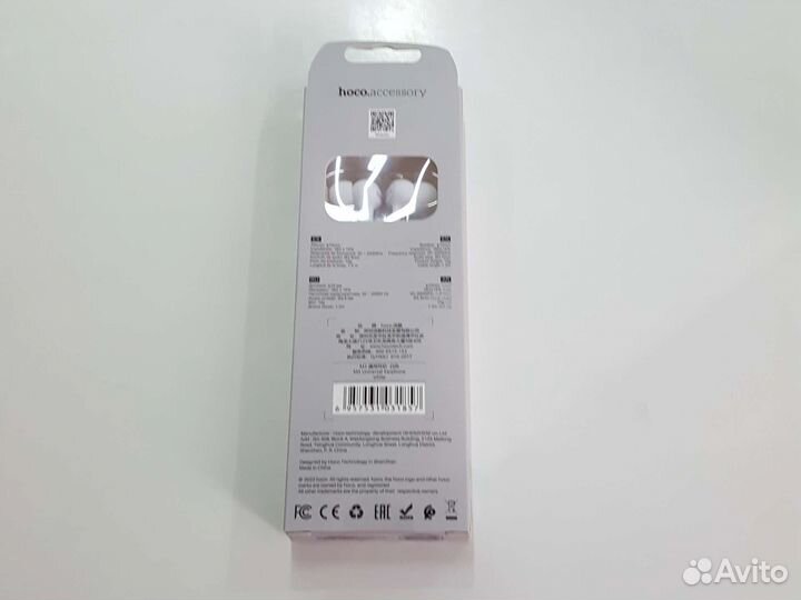 Наушники universal earphone hoco M3 белые