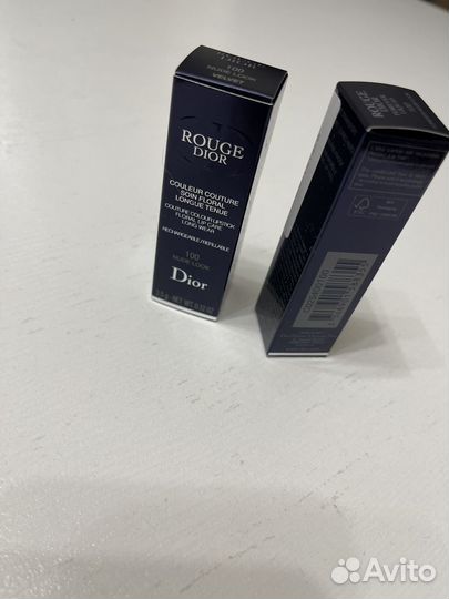 Помада Dior rouge velvet 100