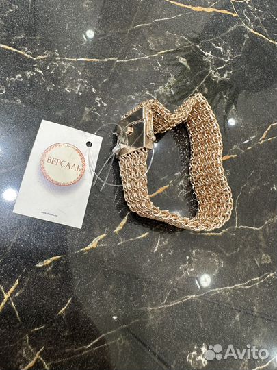 Браслет ратник позолота 585 коробка