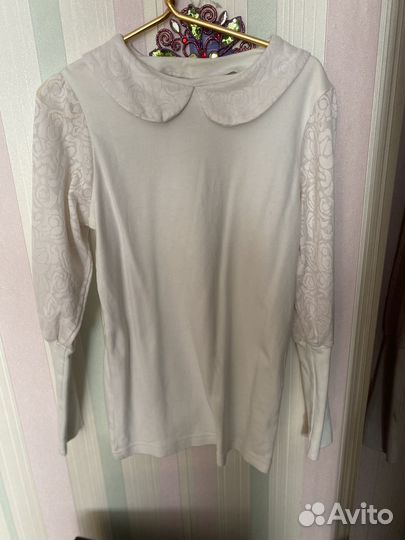 Блузка белая школьная 146-152