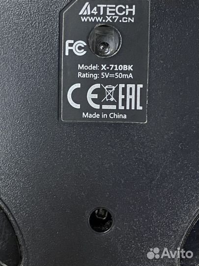 Мышь проводная A4Tech X-710BK черный