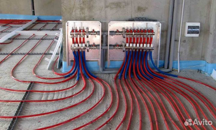 Монтаж тёплого пола. Водяной тёплый пол