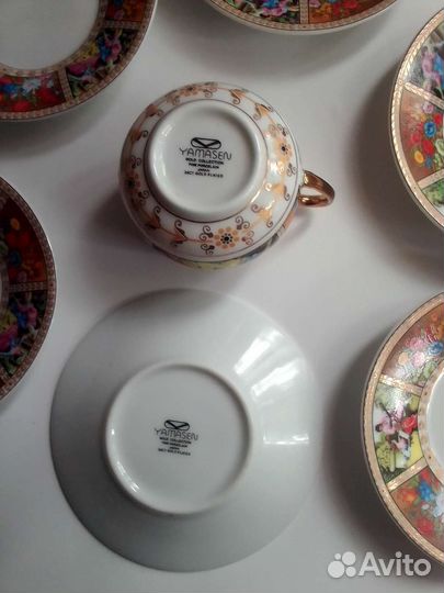 Чашка и 6 блюдечек