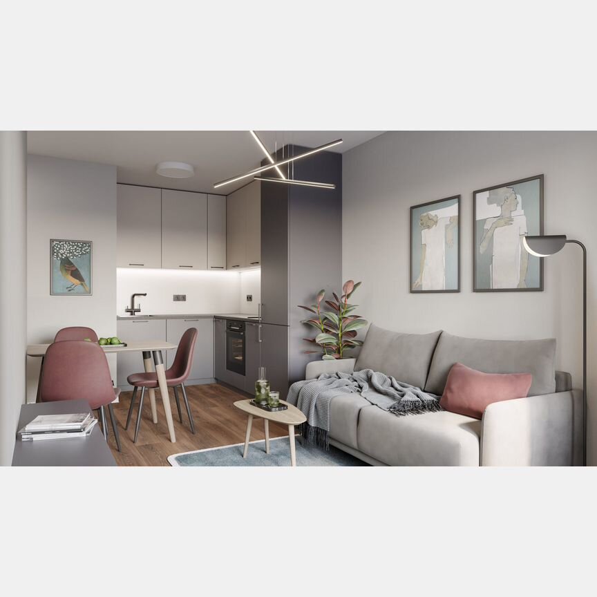 1-к. квартира, 31,7 м², 10/12 эт.