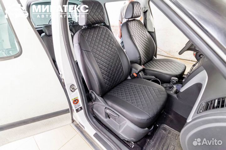 Авточехлы Шкода Йети / Экокожа Ромб