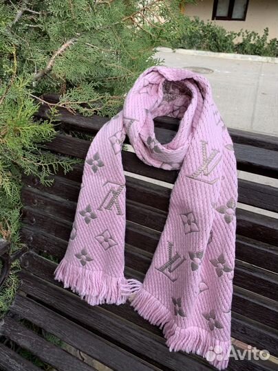 Louis vuitton шарф оригинал новый розовый
