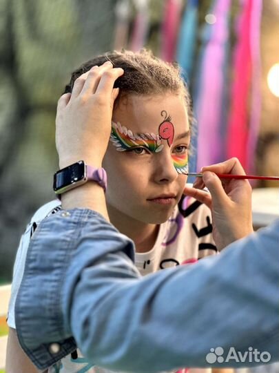 Аквагрим, блеск-тату выезд