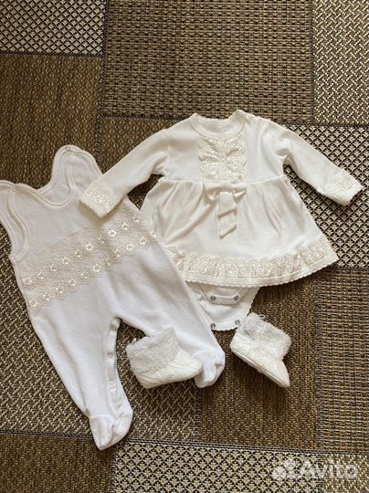 Платье и комбинезончик на девочку 68