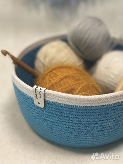Корзина из хлопкового шнура