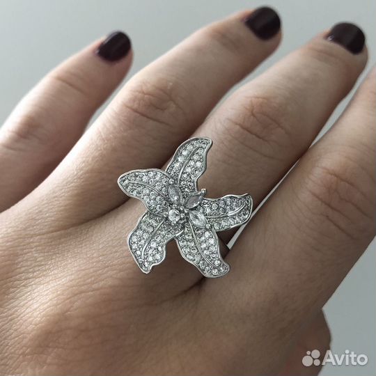 Кольцо цветок новинка стиль Poison Drop