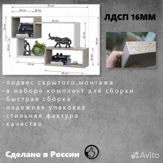 Полка настенная