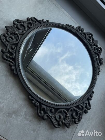 Зеркало чугунное винтажное. СССР 1970