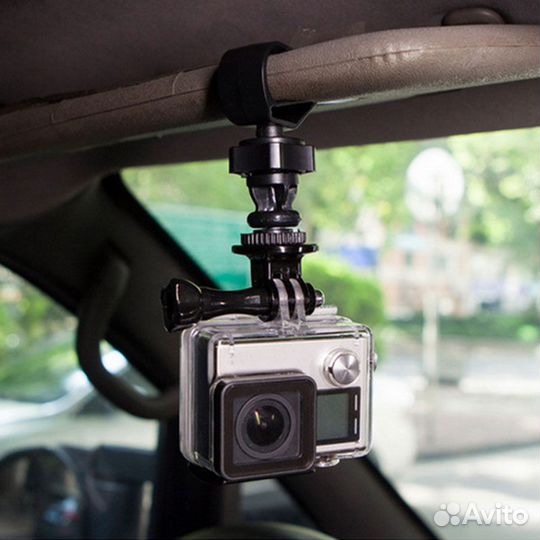 Держатель на козырек для GoPro/Смартфона/Dslr 1/4