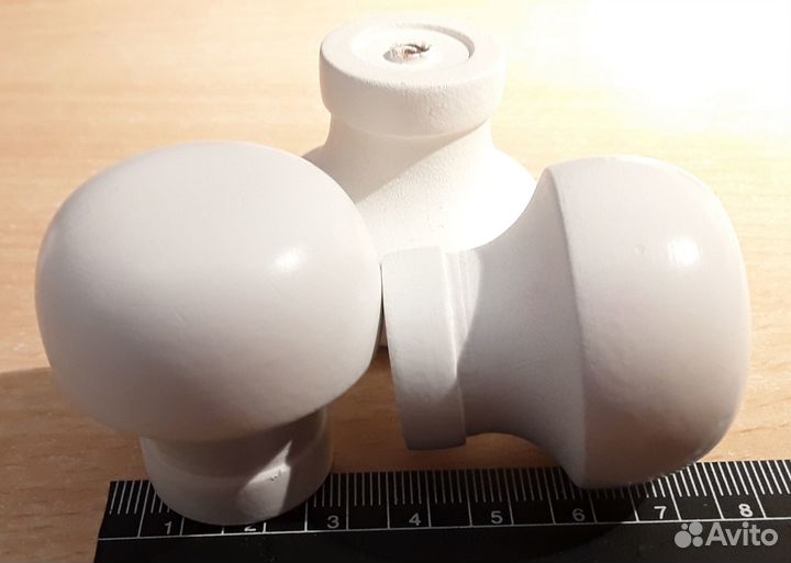 Полусферические мебельные ручки-кнопки крупные