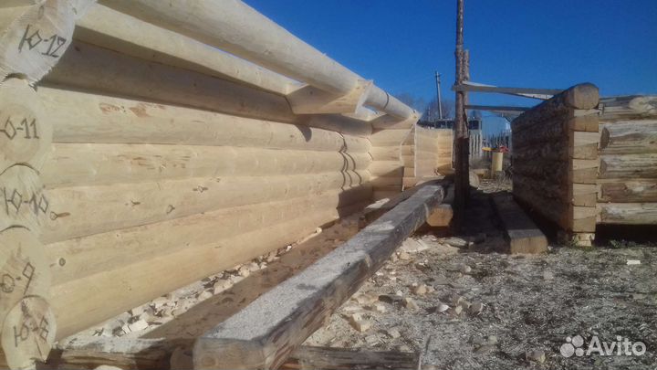 Срубы бань домов пристроев