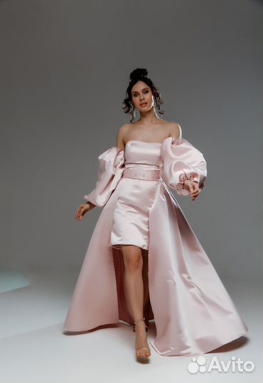Вечернее платье розовое 42 44