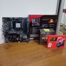 Комплект, R5 5600+ASRock B550M Phantom Gaming+32Gb