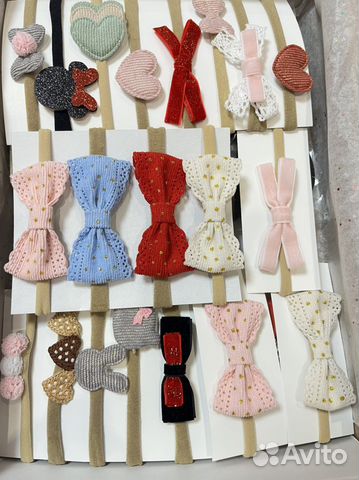 Красивый бантик повязка для малышей с рождения