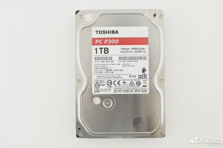 HDD3.5 1 TB Toshiba P300 hdwd110uzsva (Новый)