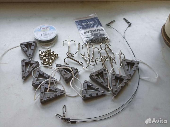 Грузила чебурашки, Оснастка на сома