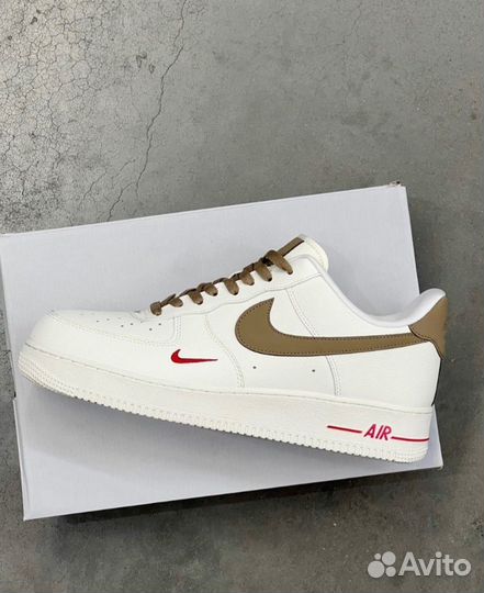 Nike Air Force 1 Low 07 Premium Brown Cream Leathe