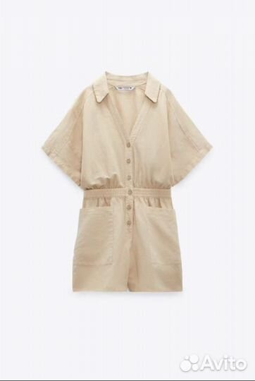 Комбинезон льняной Zara