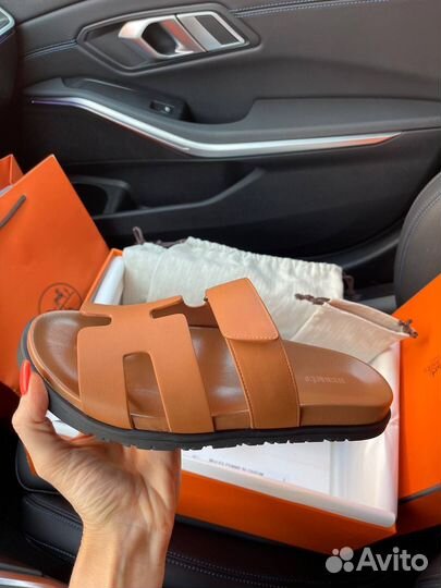 Сандалии Шлепки Hermes Chypre