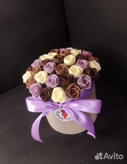 Шоколадные Розы - 37 шт в Коробке