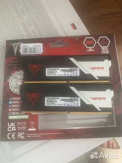 Оперативная память Patriot Viper Venom DDR5 16 гб
