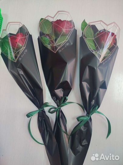 Букет из мыльных роз