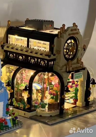 Конструктор типа Lego Ботанический сад с LED