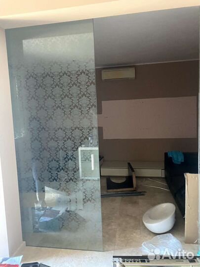 Двери стеклянные раздвижные