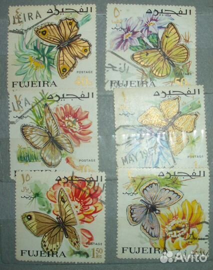 Марки гдр, Румынии, Эль-Фуджайра, Шарджа, чсср