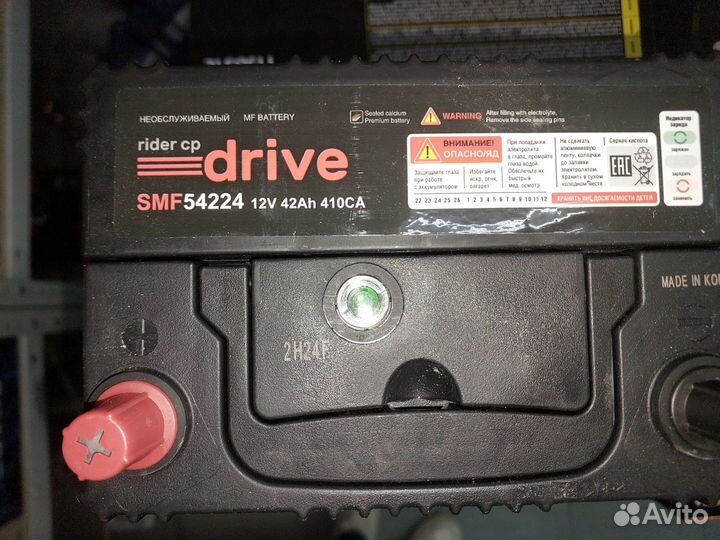 Аккумулятор rider SMF 54224 Asia 42 Ач