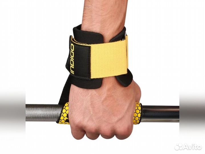 Напульсники с антискользящей лямкой для тяги