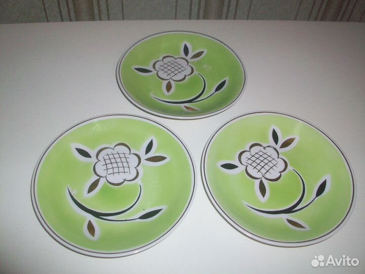 Тарелки Дулёво крытьё СССР Винтаж 60-е гг