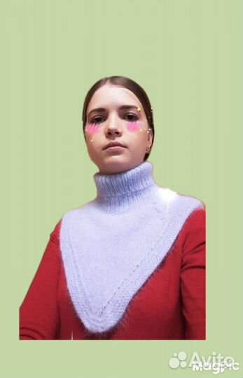 Вязаная манишка