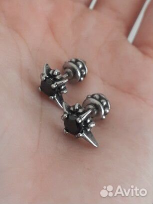 Серьги у2к унисекс + vibe