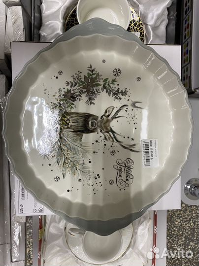 Тарелки новогодние