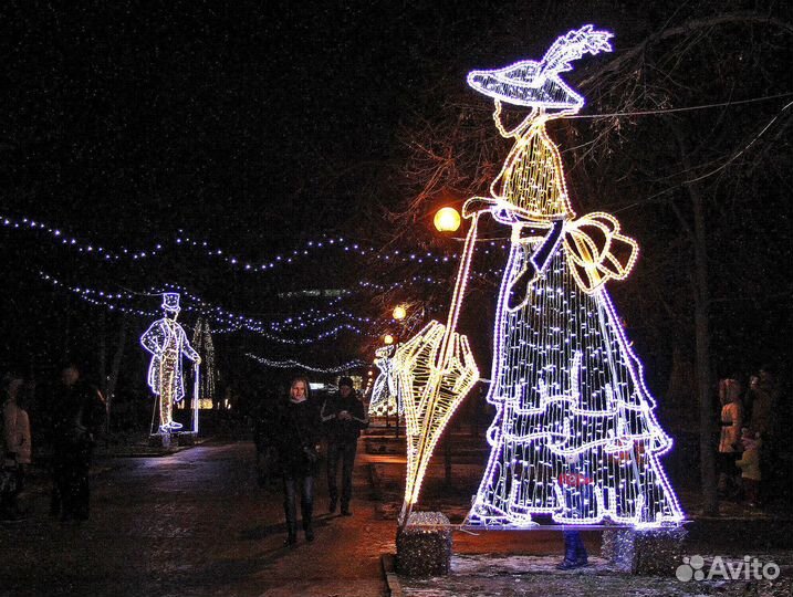 Светодиодные фигуры для уличного оформления