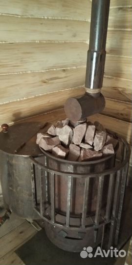 Печь для бани с баком