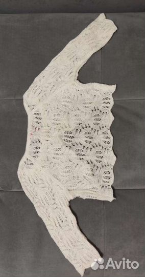 Болеро для девочки вязанное и меховое