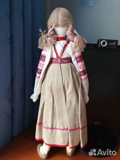 Кукла ручной работы в русском стиле 49 см