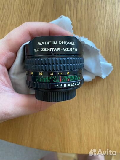 Объектив Зенитар 16mm f/2.8 Fish eye (M42/Canon)