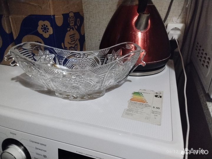 Фруктовница хрусталь
