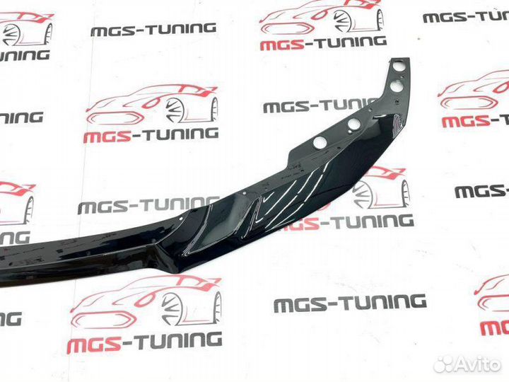 Губа BMW 3 серия F30 стиль M3 look черный глянец
